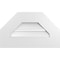 Ekena Millwork Octagonal Top Surface Mount PVC Gable Vent: Functional, w/ 3-1/2"W x 1"P Standard Frame, 20"W x 12"H GVPOT20X1201SF - alternate 1